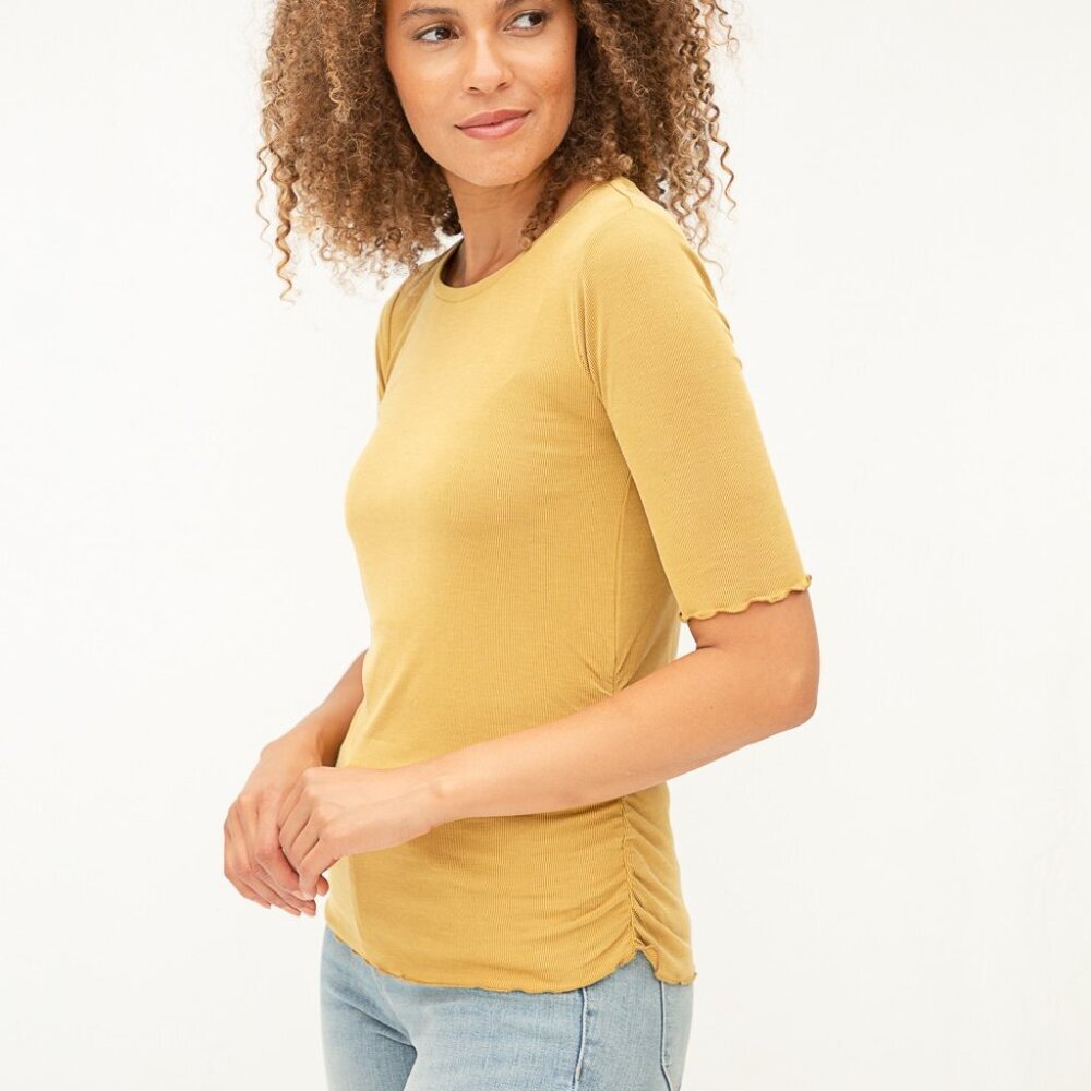 MYSTREE CUPRO MODAL RUCHED TOP - Picture 1 of 6